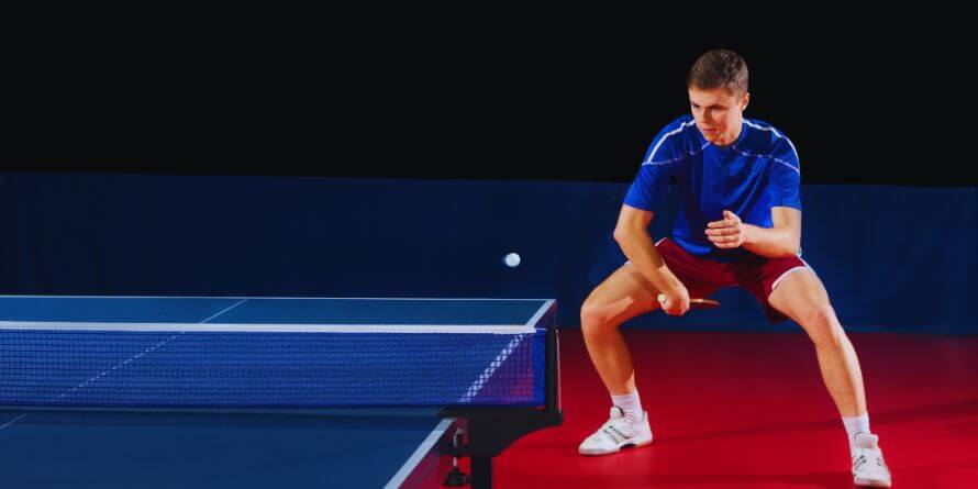 Why do table tennis players touch the table?