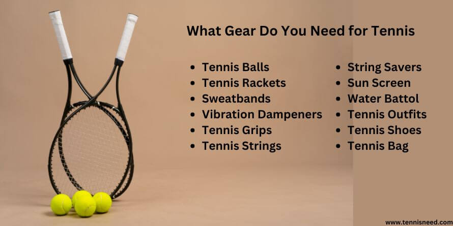 what gear do you need for tennis