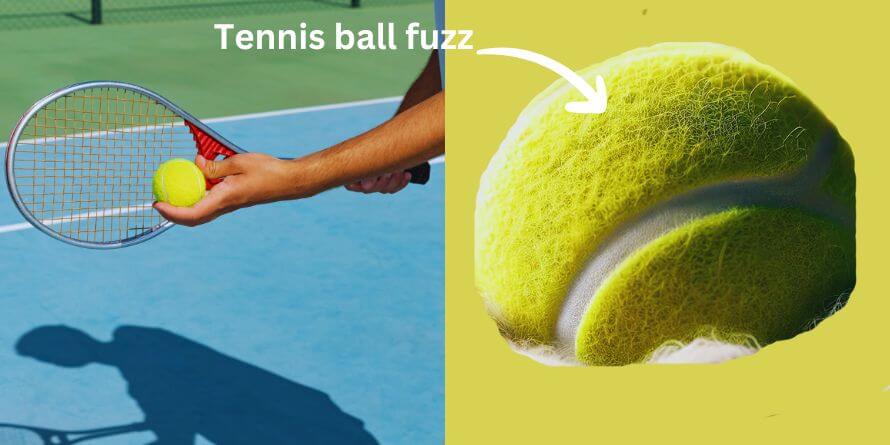 why is there fuzz on a tennis ball