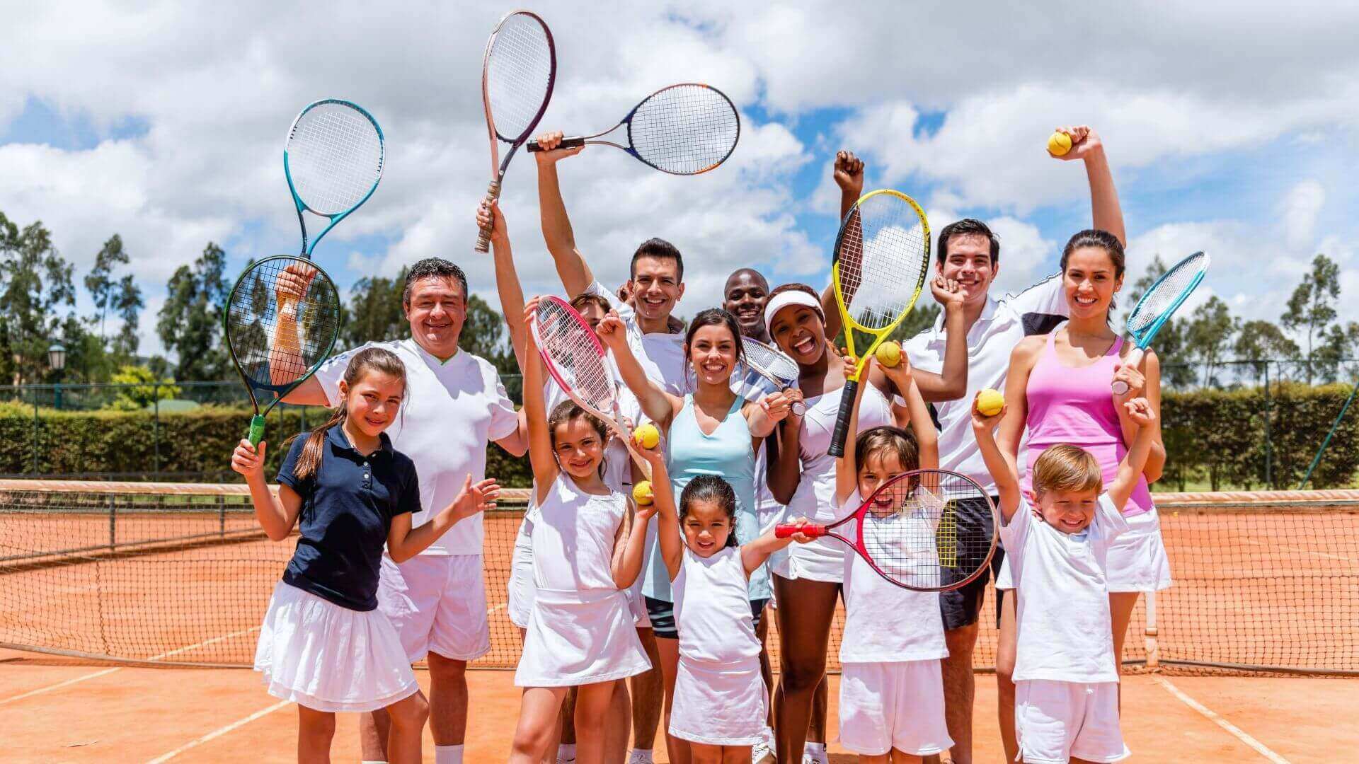 young tennis players