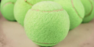 green tennis balls